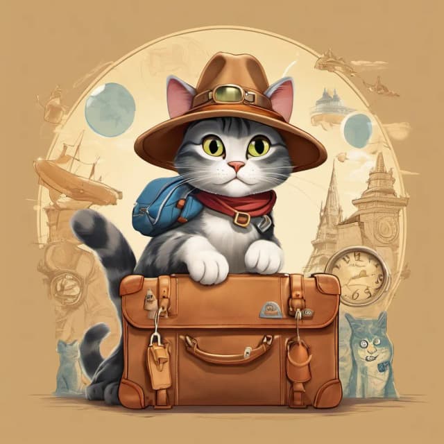 Disney Pixar cat image style