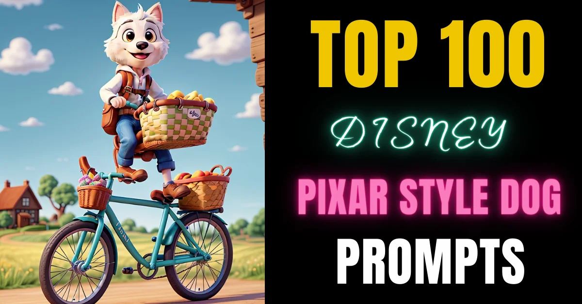 100 Free Disney Pixar AI Dog Style Prompts
