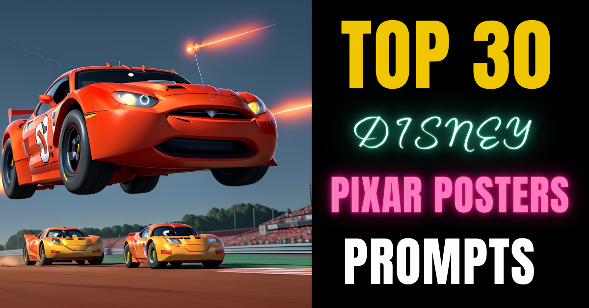 Disney Pixar AI posters